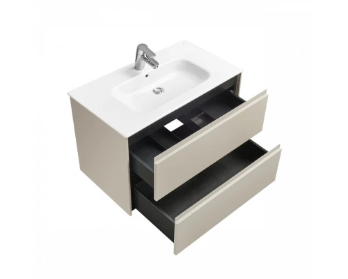 ONA Модуль для раковины 800 мм, 785x450x565 мм, с 2 ящиками, бежево-серый матовый, ROCA