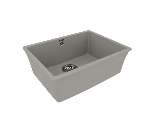 Кухонная мойка Lemark SINARA 540-U подстольного монтажа из кварцгранита, Грей