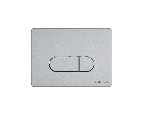Кнопка  для инсталляции NOVUM D2, хром матовый, BERGES