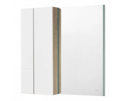 Модуль подвесной МИШЕЛЬ 43, дуб эндгрейн, белый