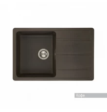 Мойка для кухни Аманда 780x510x211 мм, прямоуг. с крылом, кофе