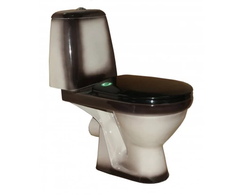 ПРЕМЬЕР Унитаз-компакт с арматурой, сиденьем, креплением, черный ROSA