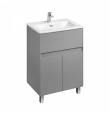 Тумба ФОРЕСТ 60, 1 ящ., 2 дв., туманный серый (под раковину ЭЛИНА 60)