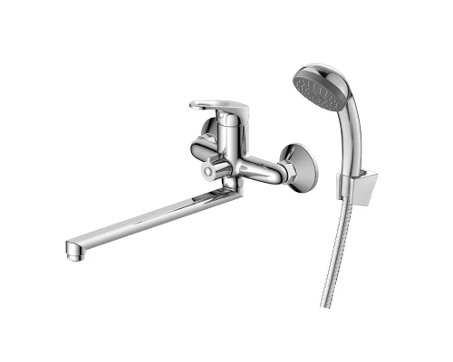 DR21 Смеситель для ванны, пов.излив 272мм, р/ОД, хром, DR, DR21043