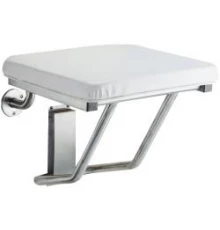 Мягкое сиденье для душа из нержавеющей стали матовой