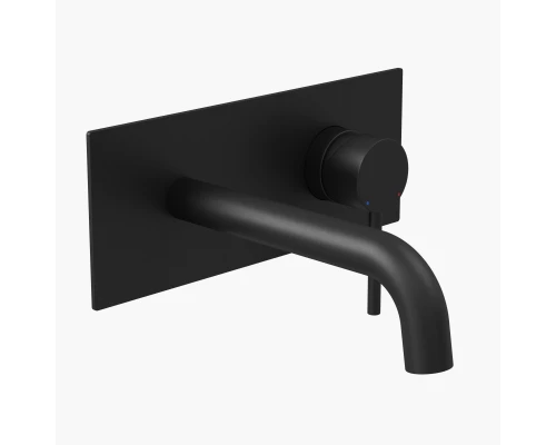 Смеситель для раковины VENTAS R скрытого монтажа, совместный, черный матовый, BERGES