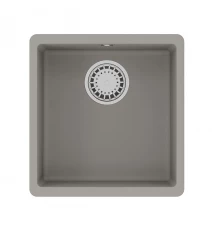 Кухонная мойка Lemark SINARA 400-U подстольного монтажаиз кварцгранита, Грей