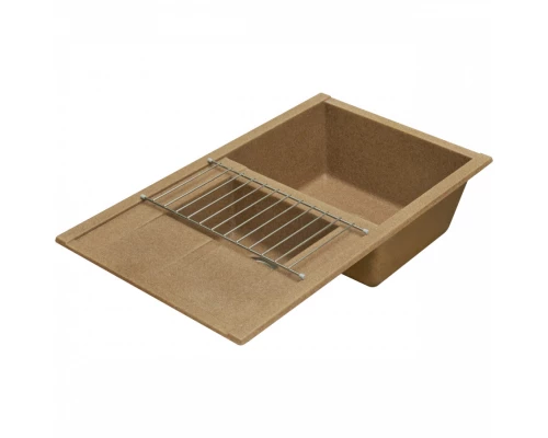 Мойка для кухни  Делия 87 870x510x218 мм, прямоуг. с крылом и доп. чашей, терракот