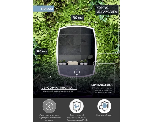 Зеркало Dream LED 700х900