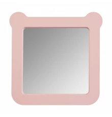Зеркало КАСПЕР МИШКА, квадратное, розовый матовый