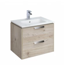 LAGO Тумба под раковину VICTORIA 60, светлый дуб, ROCA