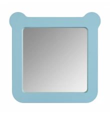 Зеркало КАСПЕР МИШКА, квадратное, голубой матовый