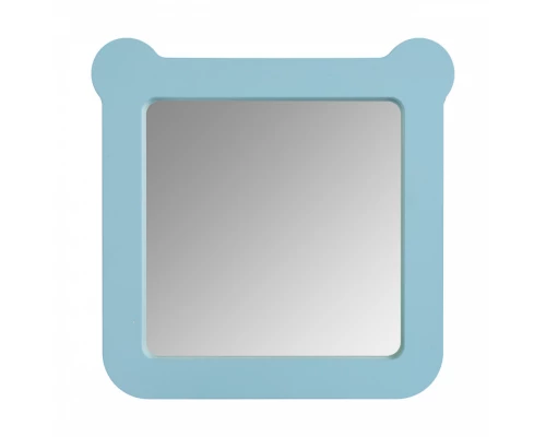 Зеркало КАСПЕР МИШКА, квадратное, голубой матовый