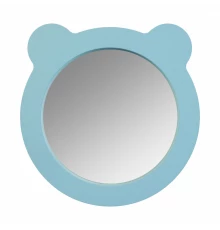 Зеркало КАСПЕР МИШКА , круглое, голубой матовый