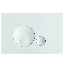 152949 Панель механ. двойная Globe, пластик, белый, OLI