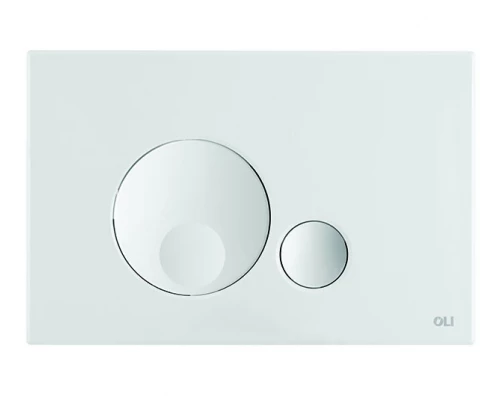 152949 Панель механ. двойная Globe, пластик, белый, OLI