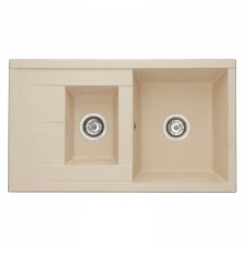 Мойка для кухни  Делия 87 870x510x218 мм, прямоуг. с крылом и доп. чашей, шампань