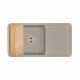 Мойка для кухни  Беллис 97 970x510x250 мм, прямоуг., серый шелк