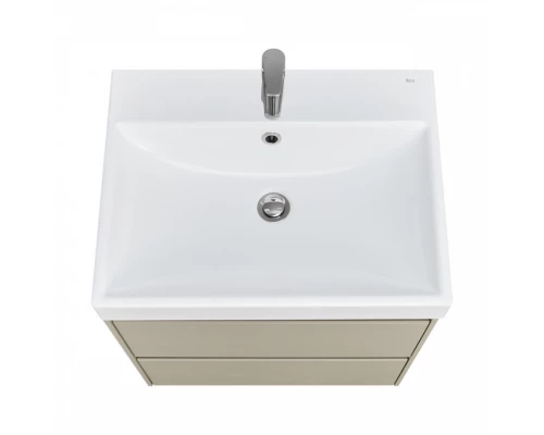 ONA Модуль для раковины 600 мм, 585x450x565 мм, с 2 ящ., бежево-серый матовый, ROCA