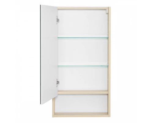 Зеркальный шкаф СКАНДИ 45, белый, дуб верона