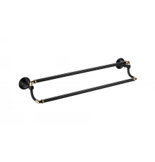 Полотенцедержатель трубчатый 2-ой FIXSEN Luksor 60 см (FX-71602B)