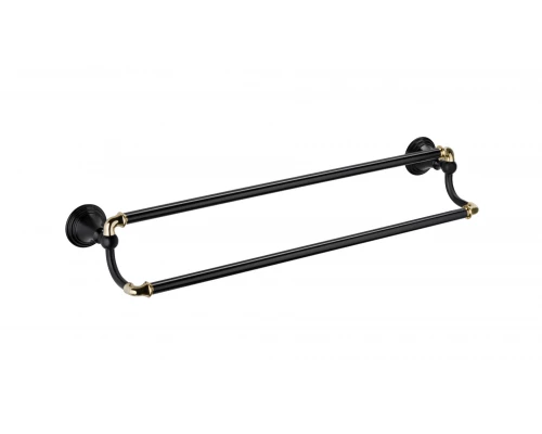 Полотенцедержатель трубчатый 2-ой FIXSEN Luksor 60 см (FX-71602B)