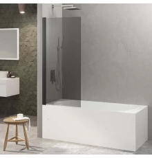 Душевая шторка RIVER S Black 800 тонированное стекло, BERGES