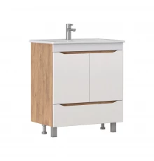 Тумба под раковину VIGO Grani 75 напольная дуб золотой (tn.GRI.OSK.75.2D.1Y дуб золотой)