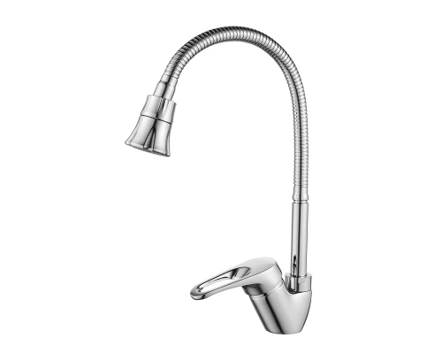 B35 Смеситель для кухни, гиб.излив 166мм, р/ОД, хром, ROS, B35-26