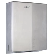 Диспенсер для бумажных полотенец из нержавеющей стали. Матовый