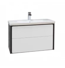 RONDA Тумба под раковину GAP 80, белый глянец/серый матовый, ROCA