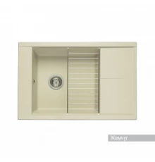 Мойка для кухни Делия 78 787x516x218 мм, прямоуг. с крылом, жемчуг