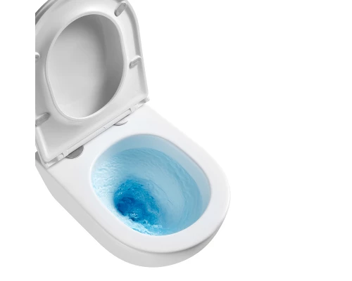 GLAZER WHITE Унитаз подвесной безободковый с сиденьем микролифт, LM, 9614003