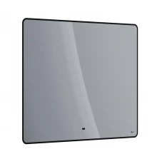 Зеркало Lemark MIOBLACK 100х80 см с интерьерной подсветкой, с подогревом