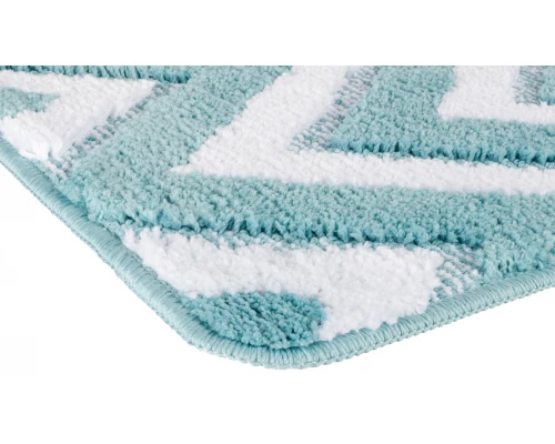 Коврик для ванной Fixsen River 1-ый FX-5004С, голубой, 50х80 см.