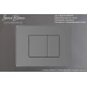 Кнопка смыва IBERICA BLANCA INOX-C нержавеющая сталь, вороненая сталь (IB.B011.008.000)