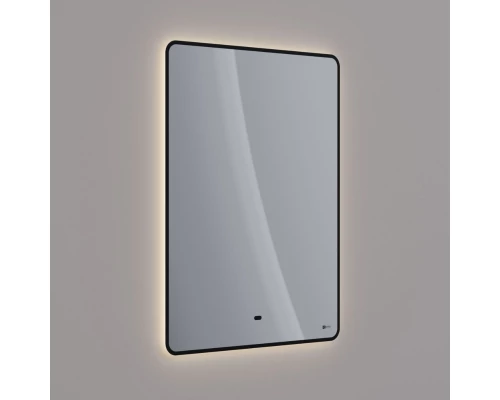 Зеркало Lemark MIOBLACK 60х80 см с интерьерной подсветкой, с подогревом