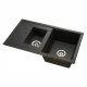 Мойка для кухни  Делия 87 870x510x218 мм, прямоуг. с крылом и доп. чашей, графит