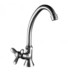 Q02 Смеситель для кухни, выс.пов.излив 135мм, р/ОД, хром, ROS, Q02-60U