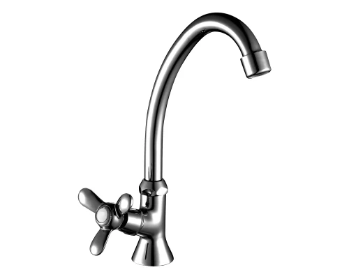 Q02 Смеситель для кухни, выс.пов.излив 135мм, р/ОД, хром, ROS, Q02-60U