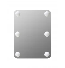 Зеркало гримерное настольное  (6 LED ламп) 330х430