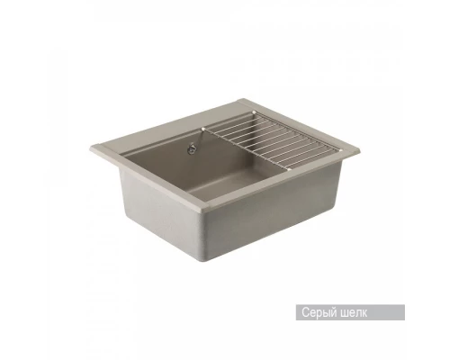 Мойка для кухни  Делия 60 602х517х218 мм, серый шелк