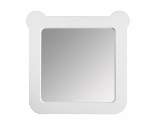 Зеркало КАСПЕР МИШКА, квадратное, белый матовый