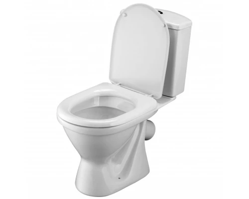 АЛЬКОР Унитаз-компакт (эконом), косой выпуск, 2-х режимная арматура, сиденье полипропилен. САНТЕК 