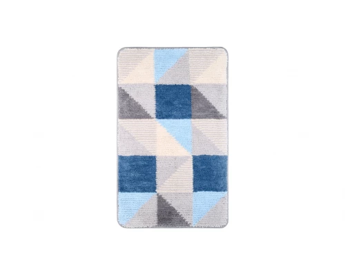 Коврик для ванной Fixsen Visa 1-ый FX-5005X, серо-голубой, 50х80см 