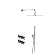 Встраиваемая душевая система с тропическим душем и душевым комплектом TZAR K3415021 