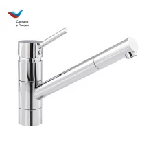ГОРОД Смеситель для умывальника с длинным поворотным изливом,одноручный, СЛАВЕН, Д12