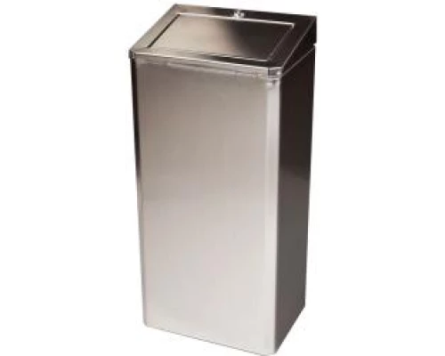 Контейнер для мусора с замком на 35 литров из нержавеющей стали