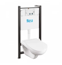 VICTORIA Комплект 3 в 1 (инсталляция+подв. унитаз Rimless+сиденье дюропл. Slim). ROCA