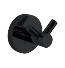 Крючок для ванной двойной NIZA черный 16852.N